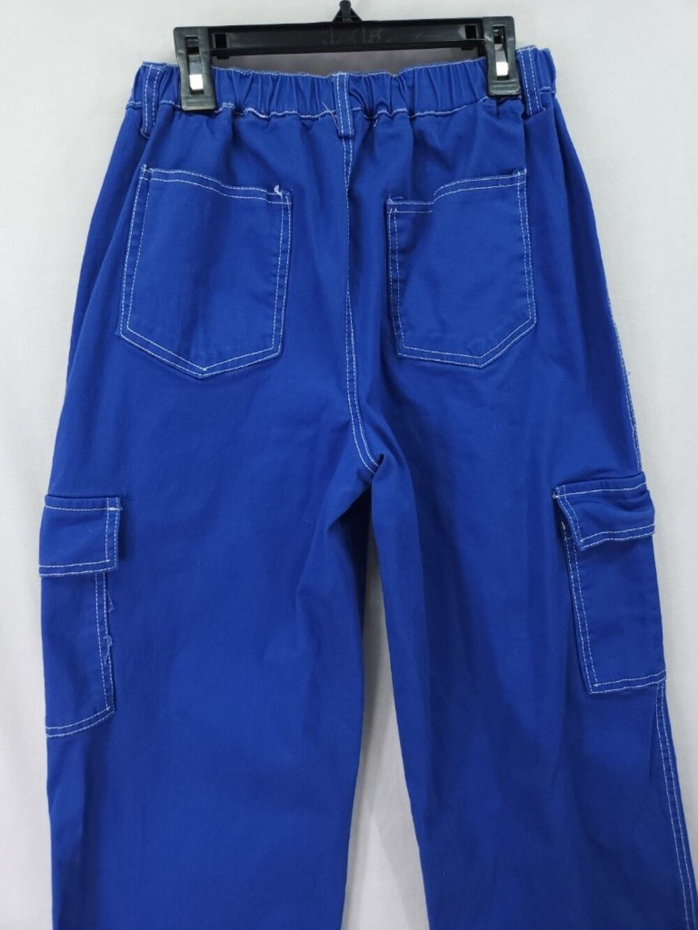 Rachel Paige Cargo Pants Womens Medium (25x29) Contrast Stitch Wide Leg Utility - Picture 10 of 13